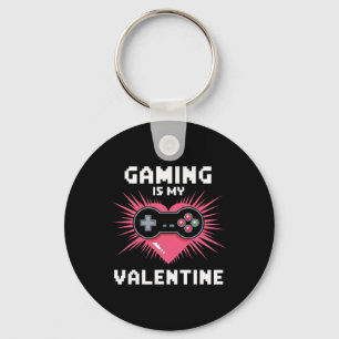 Porte-clés Le jeu est mon Valentin Drôle de joueur hommes fem