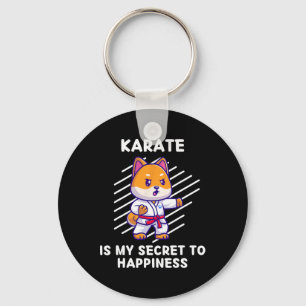 Porte-clés Le Karate De Shi Inu Est Mon Secret Au Bonheur Shi