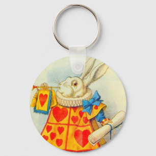 Porte-clés Le Lapin Blanc Couleur Complète
