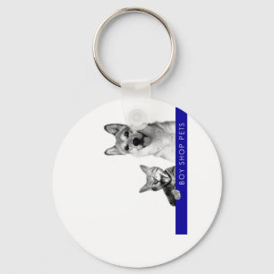 Porte-clés Le magasin de garçon choie le porte - clé rond d