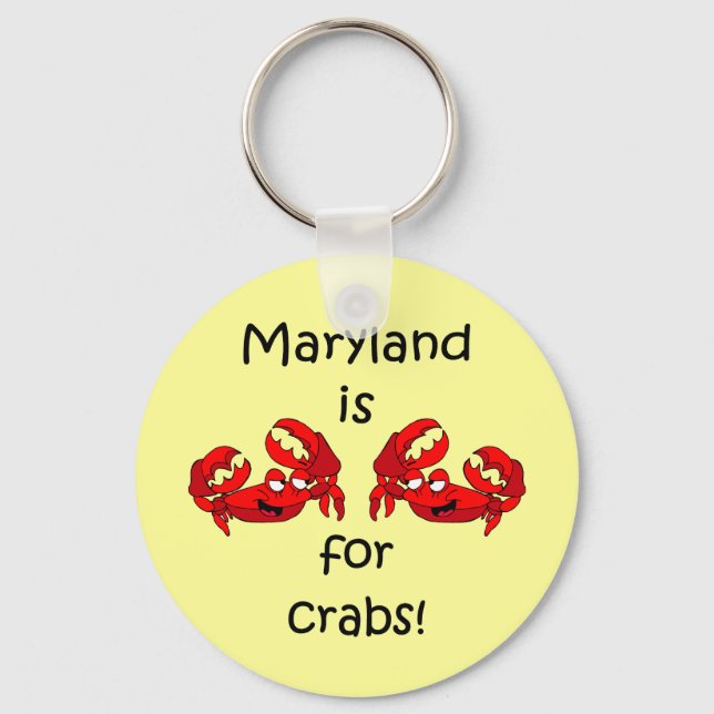 Porte-clés Le Maryland est pour les crabes (Recto)