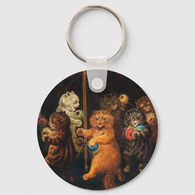 Porte-clés Le Maypole par Louis Wain (Recto)