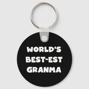 Porte-clés Le meilleur Granma noir et blanc du monde