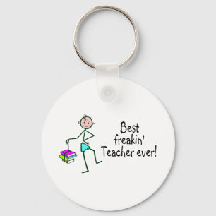 Porte-clés Le meilleur professeur de Freakin jamais