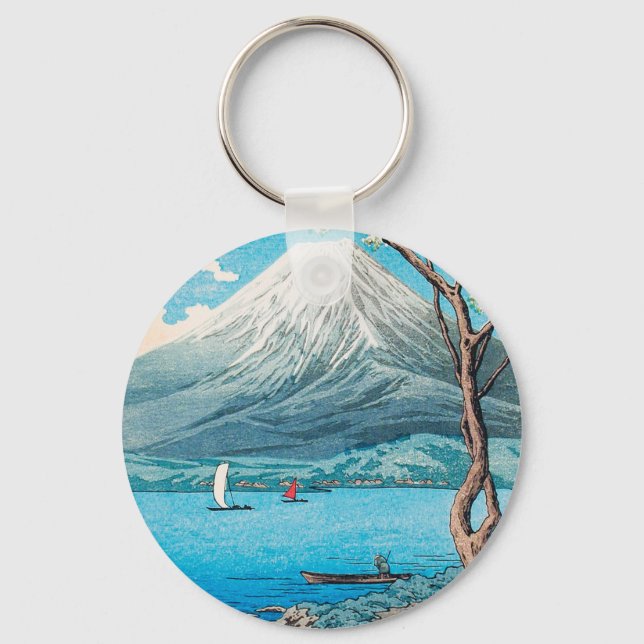 Porte-clés Le Mont Fuji du lac Yamanaka par Hiroaki Takahashi (Recto)