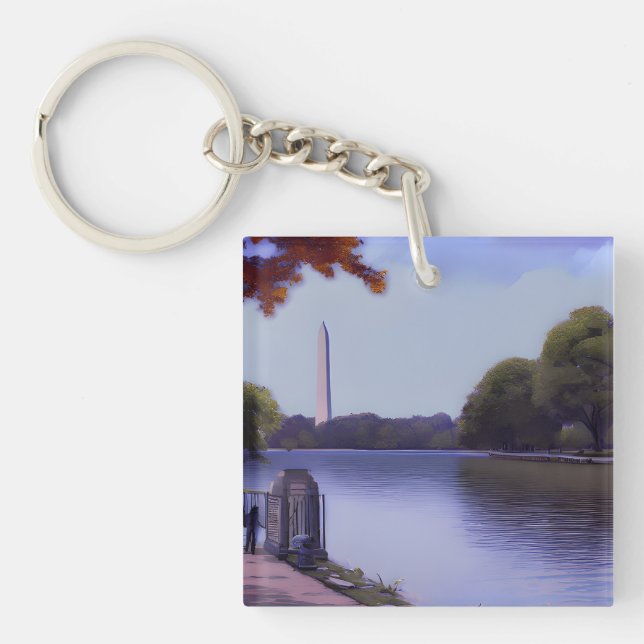 Porte-clés Le Monument National à Washington D.C. (Devant)