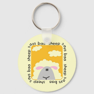 Porte-clés Le mouton indique des T-shirts et des cadeaux de b