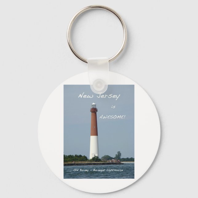 Porte-clés Le New Jersey est génial - Phare de Barnegat (Recto)
