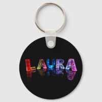 Le nom Laura en lumières 3D (photo)