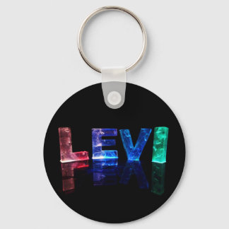 Porte-clés Le nom Levi en lumières 3D (photo)