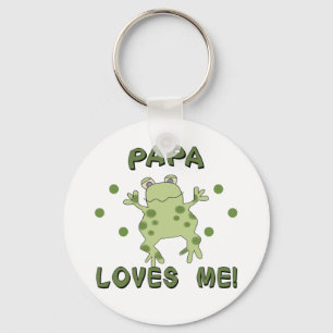 Porte-clés Le papa m'aime grenouille