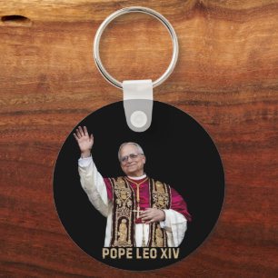 Porte-clés Le Pape Léon XIV, Premier Pape Américain Historiqu