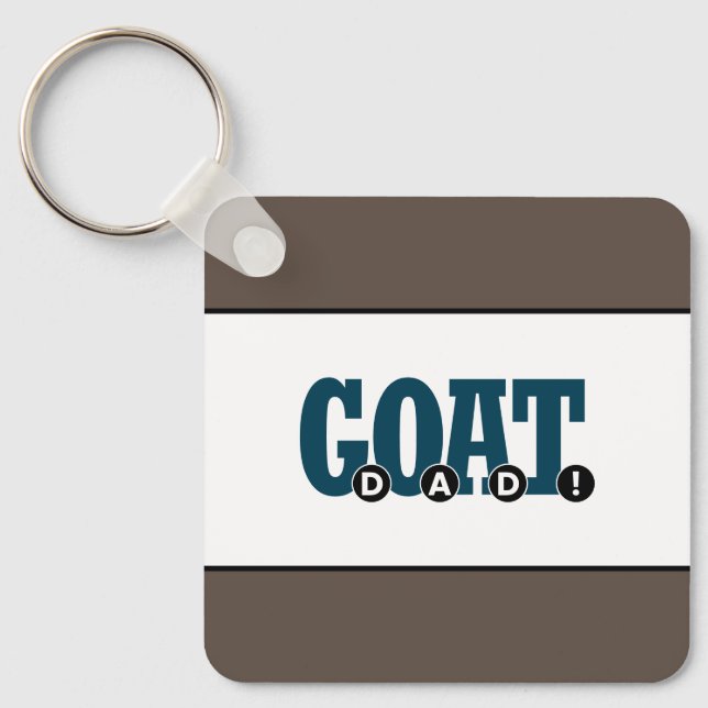 Porte-clés "LE PÈRE DU G.O.A.T. !" Pour l'impression graphiqu (Recto)