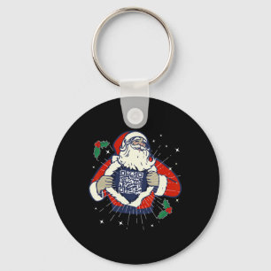 Porte-clés Le Père Noël est Trump Code du ventilateur Qr Trum