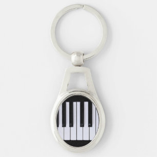 Porte-clés Le piano noir et blanc verrouille le porte - clé