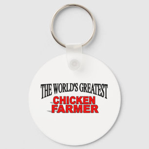 Porte-clés Le plus grand agriculteur du poulet du monde