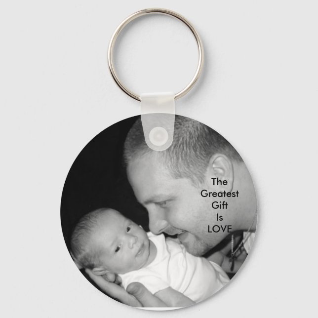 Porte-clés Le plus grand cadeau est l'amour (Recto)