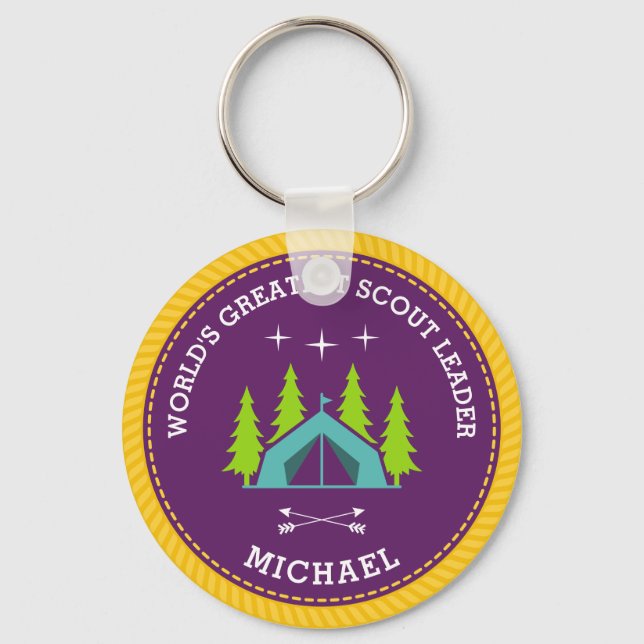 Porte-clés Le plus grand chef scout du monde (Recto)