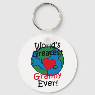 Porte-clés Le plus grand coeur de mamie du monde