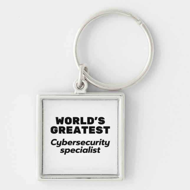 Porte-clés Le plus grand spécialiste mondial de la cybersécur (Devant)