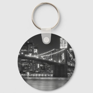 Porte-clés Le pont de Brooklyn - noir et blanc