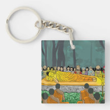 Le porte - clé acrylique final Nirvana du Bouddha