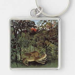 Porte-clés Le porte - clé de lion affamé de Rousseau