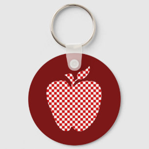 Porte-clés Le porte - clé du professeur Checkered rouge