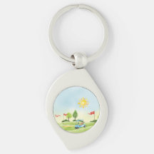 Le Porte - clé métallique de Golfer