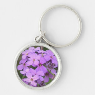 Porte-clés Le pourpre fleurit le porte - clé