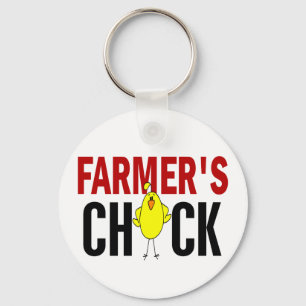 Porte-clés Le poussin de l'agriculteur