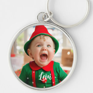 Porte-clés Le premier Noël de bébé Elfe stagiaire