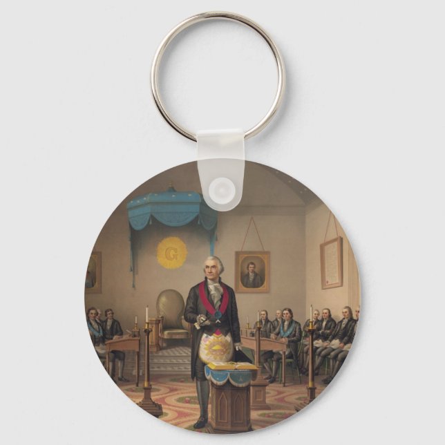 Porte-clés Le président George Washington comme maître mason (Recto)