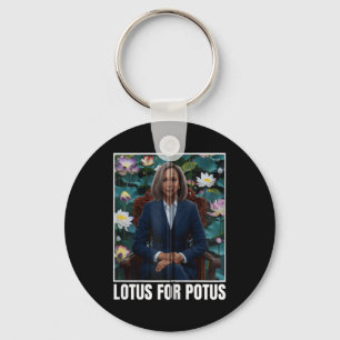 Porte-clés Le Président Kamala Harris Portrait Lotus Pour Pot