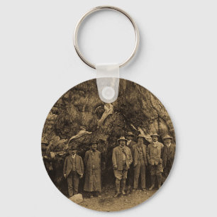 Porte-clés Le président Roosevelt et John Muir '03 (Sepia)