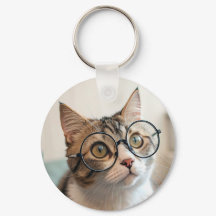 Le Purr-fessor : Un chat érudit en lunettes