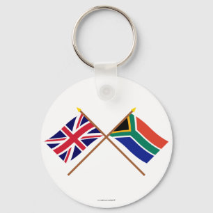 Porte-clés Le R-U et les drapeaux croisés parAfrique du Sud