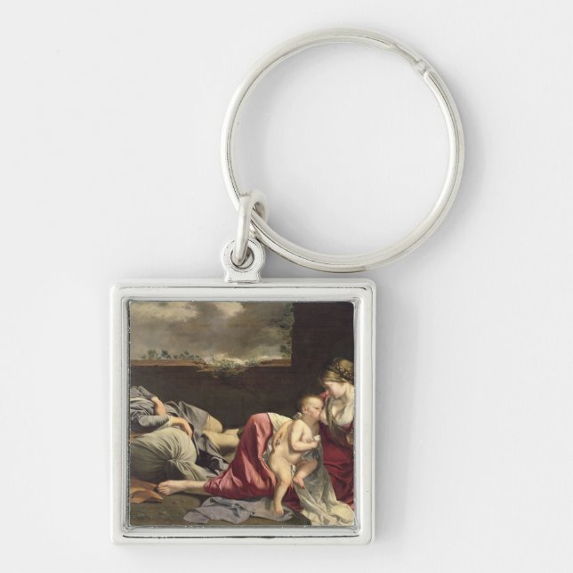 Porte-clés Le repos sur le vol en l'Egypte, 1628 (Devant)