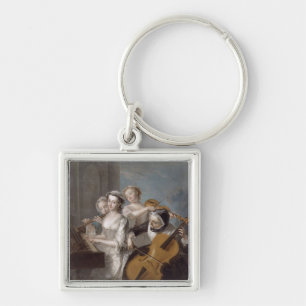 Porte-clés Le sens de l'audition, c.1744-7 (huile sur la
