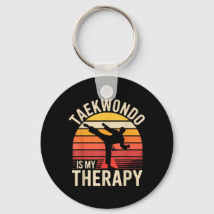 Porte-clés Le Taekwondo Drôle est Ma Thérapie