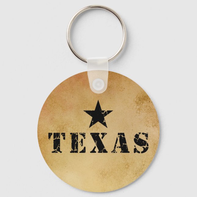 Porte-clés Le Texas, l'État de la Lone Star (Recto)