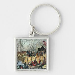 Porte-clés Le thé de Boston, le 16 décembre 1773