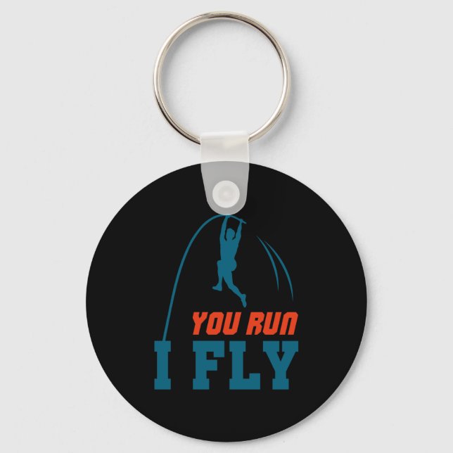 Porte-clés Le Vault Funny Levault Vaulting You Run I Fly  (Recto)