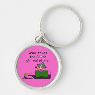 Porte-clés Le Vin M'A Mélangé