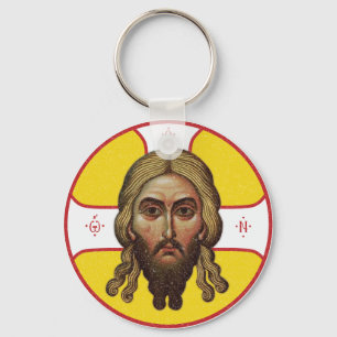 Porte-clés Le Visage Du Christ Icône Orthodoxe