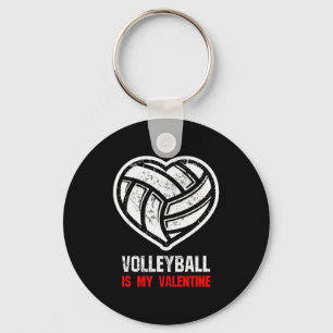 Porte-clés Le Volleyball Est Mon Cadeau De La Saint-Valentin 