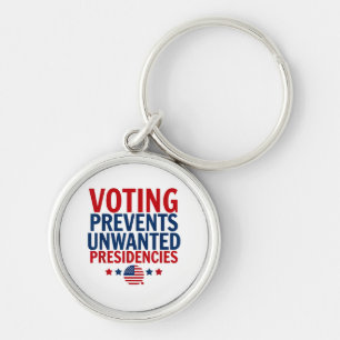 Porte-clés Le vote empêche les présidences indésirables homme