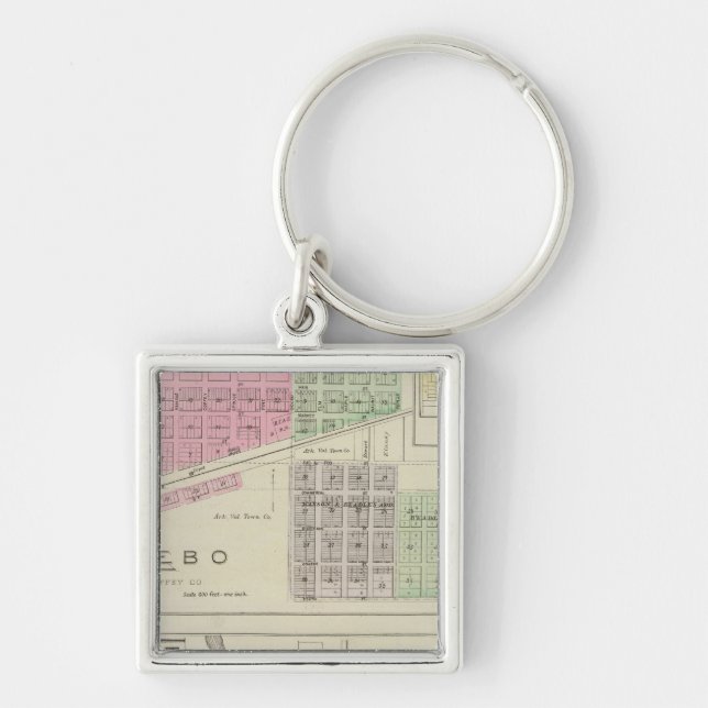 Porte-clés Lebo, LeRoy et Strawn, Kansas (Devant)