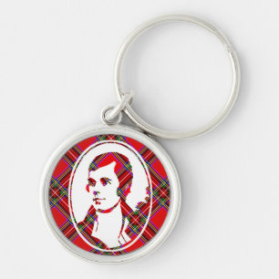 Porte-clés L'Écosse tartanique Barde Robbie Burns
