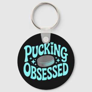 Porte-clés Lecteur de romance de hockey obsédé par le pucking